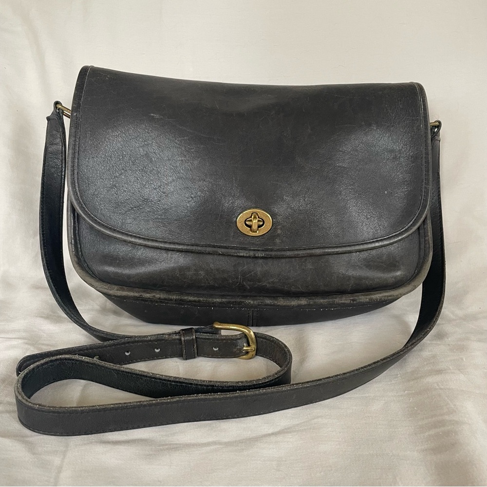 AUTHENTIC VINTAGE COACH CITY BAG BLACK